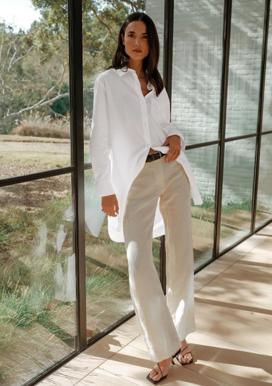 Jenni Kayne Poplin Long Sleeve Shirt Dress - Size XS